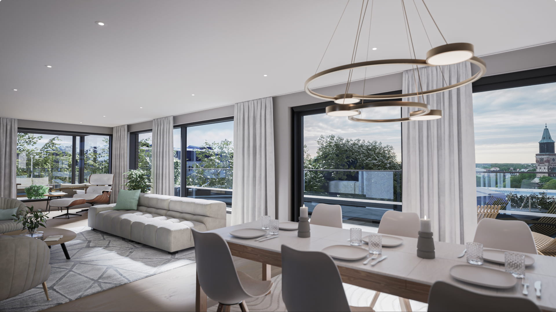 Primuksen upeat näkymät Turun yli