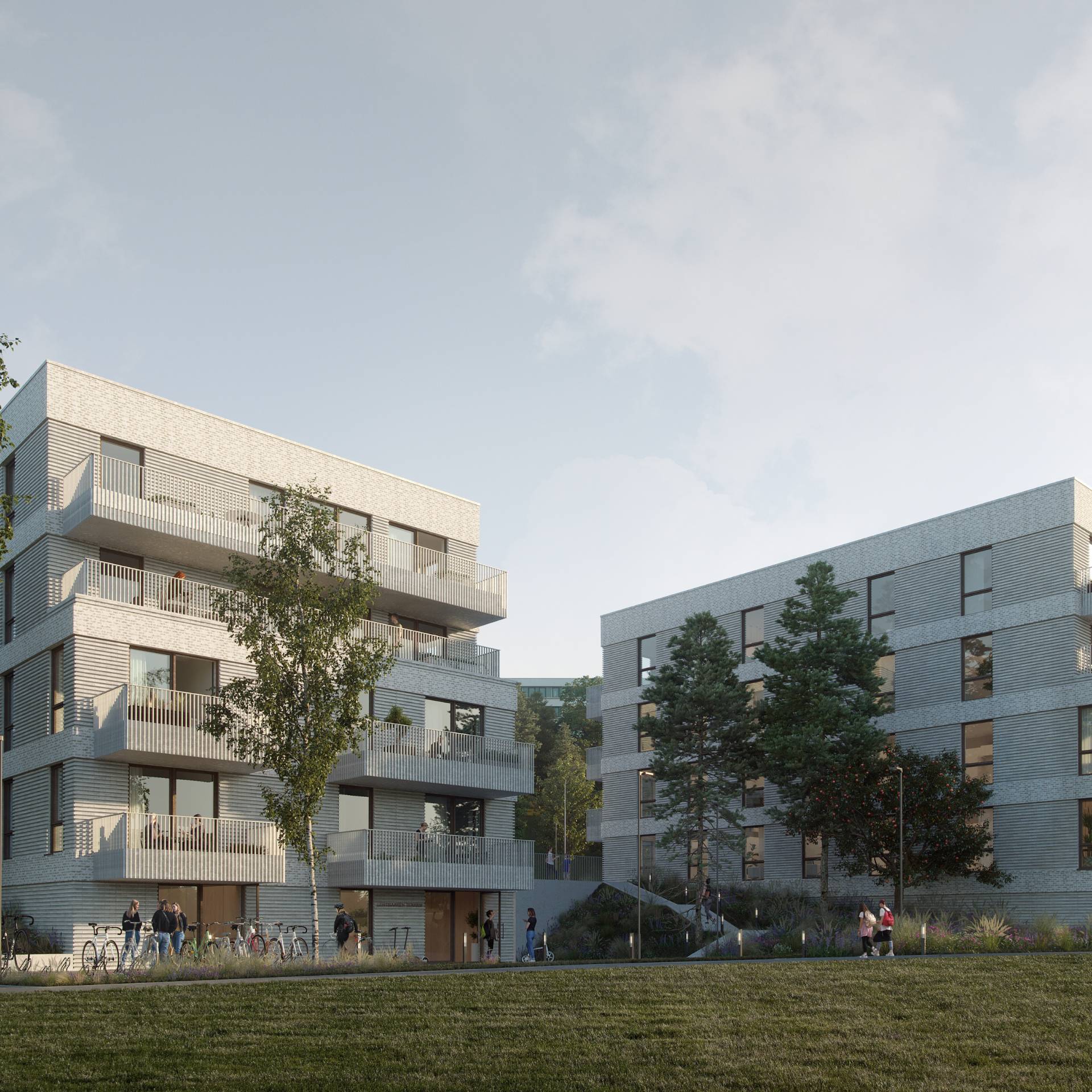 Lehtisaaren Terassin arkkitehtuuria